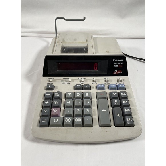 Canon MP20DH Printing Calculator 2 color display 12 digit “Parts” Sold As is - Picture 1 of 8